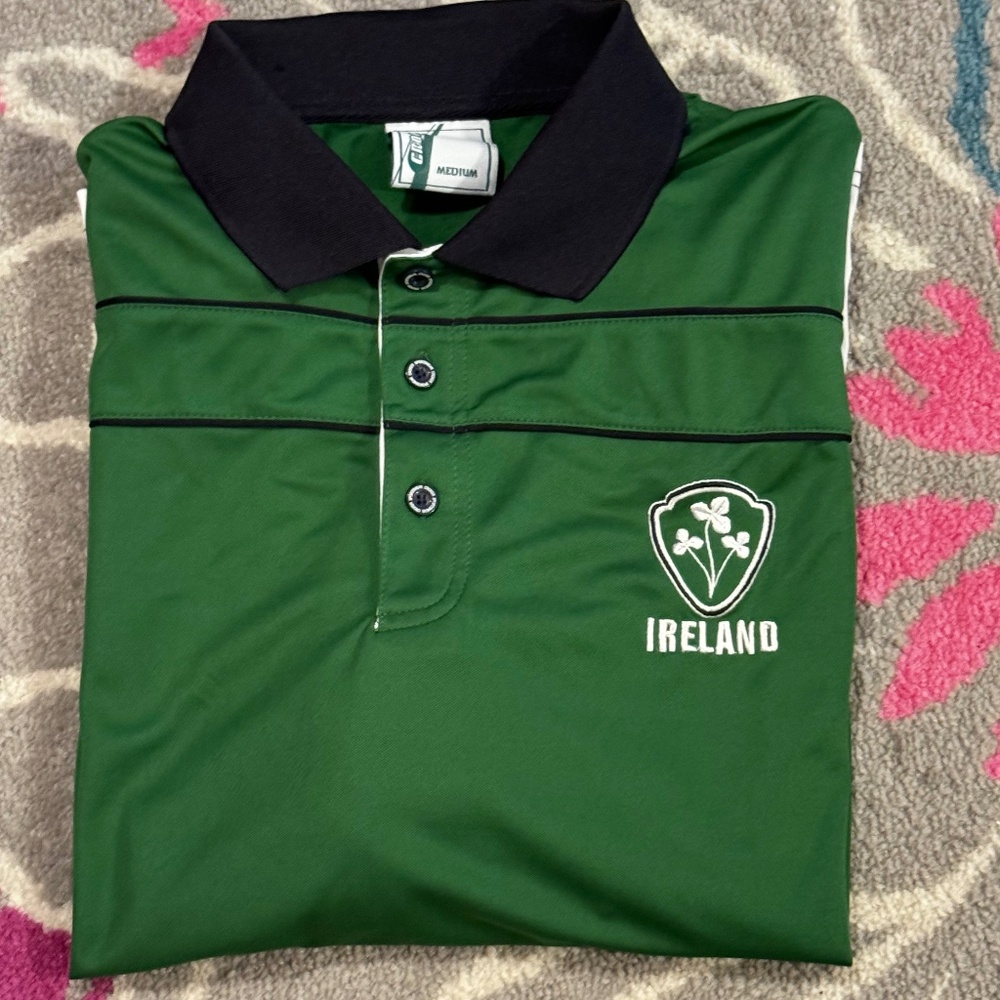 Croker Sports Polo Shirt Ireland Golf‎ Shamrock Embroidered - Picture 4 of 9